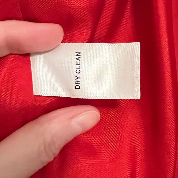 Vintage Anne Klein Satin Trench Coat - Red, Size 2X - Picture 8 of 8